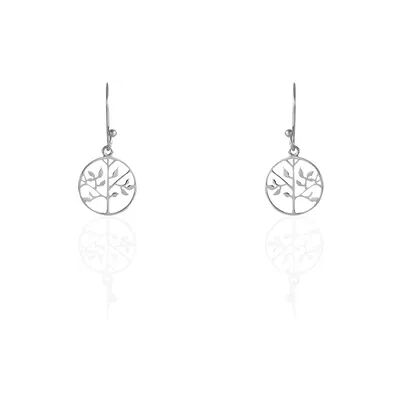 OROVIVO MELY Damen Ohrringe Lang Silber 925 Baum, Ohrringe Lang ohne Stein OROVIVO MELY Damen Ohrringe Lang Silber 925 Baum, Ohrringe Lang ohne Stein