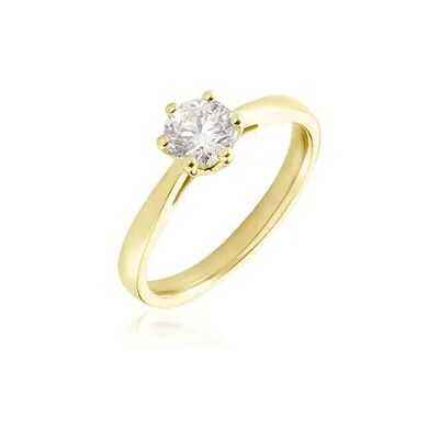 OROVIVO Sonate Damen Ring Gold 750 (18 Karat) Synthetischer Diamant Weiß 0,52 ct, Ring mit Stein OROVIVO Sonate Damen Ring Gold 750 (18 Karat) Synthetischer Diamant Weiß 0,52 ct, Ring mit Stein