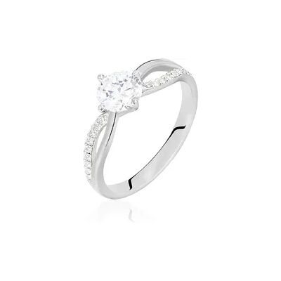OROVIVO ESSIE 1 Damen Ring Silber 925 Zirkonia Weiß 0,25 ct, Ring mit Stein OROVIVO ESSIE 1 Damen Ring Silber 925 Zirkonia Weiß 0,25 ct, Ring mit Stein