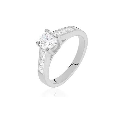 OROVIVO Damen Ring Silber 925 Zirkonia Weiß 1,17 ct B 3 mm, Ring mit Stein OROVIVO Damen Ring Silber 925 Zirkonia Weiß 1,17 ct B 3 mm, Ring mit Stein