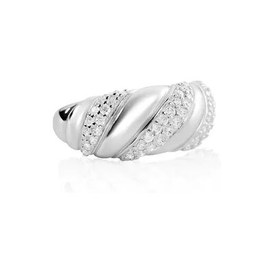 OROVIVO LYRA Damen Ring Silber 925 Zirkonia Weiß 0,04 ct, Ring mit Stein OROVIVO LYRA Damen Ring Silber 925 Zirkonia Weiß 0,04 ct, Ring mit Stein