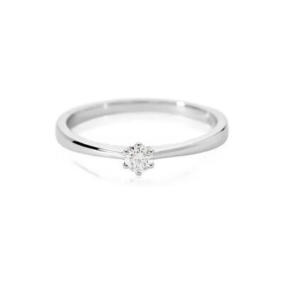 OROVIVO AMARUNE Damen Ring Platin Weiß 600 Diamant Weiß 0,15 ct, Ring mit Stein OROVIVO AMARUNE Damen Ring Platin Weiß 600 Diamant Weiß 0,15 ct, Ring mit Stein