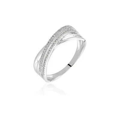 OROVIVO JULIANNE 3 Damen Ring Weißgold 375 (9 Karat) Diamant Weiß 0,13 ct, Ring mit Stein OROVIVO JULIANNE 3 Damen Ring Weißgold 375 (9 Karat) Diamant Weiß 0,13 ct, Ring mit Stein