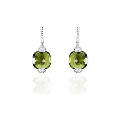 OROVIVO GREEN Damen Ohrringe Lang Silber 925 Glas Grün Viereck, Ohrringe Lang mit Stein OROVIVO GREEN Damen Ohrringe Lang Silber 925 Glas Grün Viereck, Ohrringe Lang mit Stein