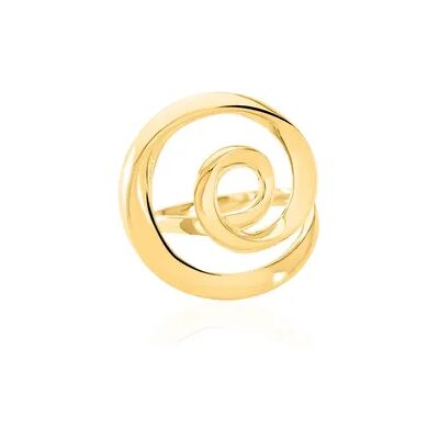 OROVIVO ANNA Damen Ring Silber vergoldet 925 Kreuz, Ring ohne Stein OROVIVO ANNA Damen Ring Silber vergoldet 925 Kreuz, Ring ohne Stein