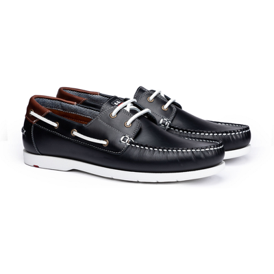 LLOYD Herren ELDIR Bootschuh Slippers Blau in 41 Normalweit Glattleder Freizeit LLOYD Herren ELDIR Bootschuh Slippers Blau in 41 Normalweit Glattleder Freizeit