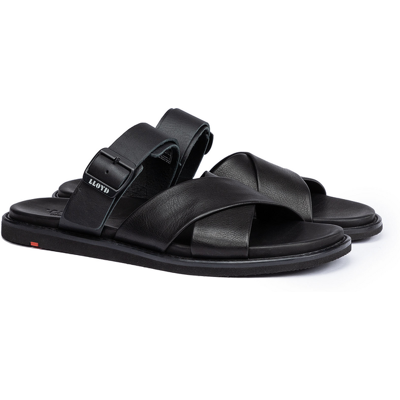 LLOYD Herren EMINET Sandalen Schwarz in 45 Normalweit Glattleder Freizeit LLOYD Herren EMINET Sandalen Schwarz in 45 Normalweit Glattleder Freizeit