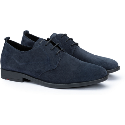 LLOYD Herren LARIN Derby Schuhe Schnürschuhe Blau in 41 Normalweit Rauleder Business Festlich LLOYD Herren LARIN Derby Schuhe Schnürschuhe Blau in 41 Normalweit Rauleder Business Festlich