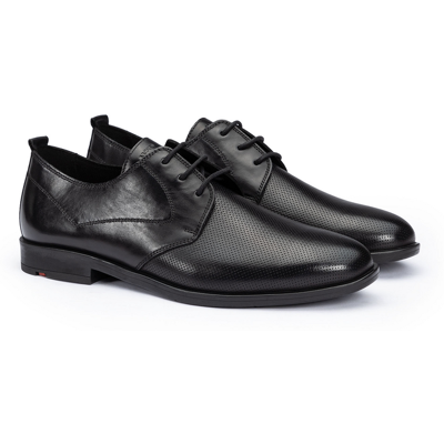LLOYD Herren LARK Derby Schuhe Schnürschuhe Schwarz in 40.5 Normalweit Geprägtes Leder Glattleder Business Festlich LLOYD Herren LARK Derby Schuhe Schnürschuhe Schwarz in 40.5 Normalweit Geprägtes Leder Glattleder Business Festlich