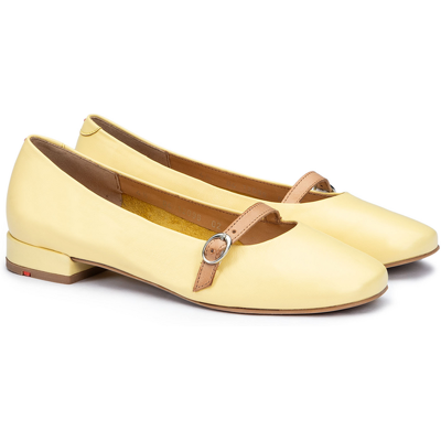 LLOYD Damen DAMEN LUSH GELB Ballerina Gelb in 40 F 1/2 Glattleder Festlich LLOYD Damen DAMEN LUSH GELB Ballerina Gelb in 40 F 1/2 Glattleder Festlich