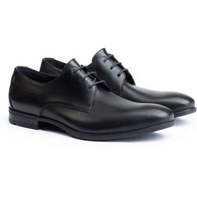 LLOYD Herren ROUEN Derby Schuhe Schnürschuhe Schwarz in 40.5 Normalweit Geprägtes Leder Glattleder LLOYD Herren ROUEN Derby Schuhe Schnürschuhe Schwarz in 40.5 Normalweit Geprägtes Leder Glattleder