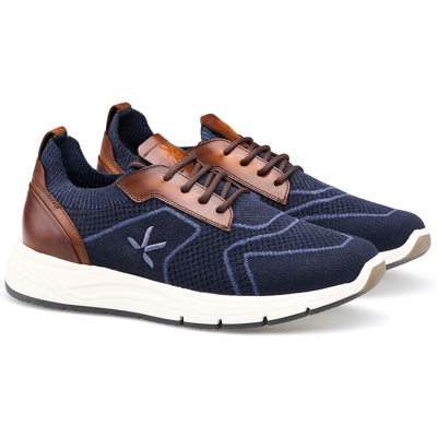 LLOYD Herren ECHO Sneakers Low Top Sneaker Blau in 40.5 Normalweit Glattleder Strick Freizeit Business LLOYD Herren ECHO Sneakers Low Top Sneaker Blau in 40.5 Normalweit Glattleder Strick Freizeit Business