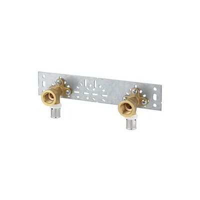 Pipetec 2 Stk. Press-Wandwinkel 1/2'' IG - 52 mm - für MV-Rohr 16 x 2 mm - mit Montageplatte - Stichmaß 153 mm Pipetec 2 Stk. Press-Wandwinkel 1/2'' IG - 52 mm - für MV-Rohr 16 x 2 mm - mit Montageplatte - Stichmaß 153 mm