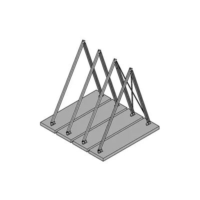 Viessmann Befestigungssatz für 5 Flachkollektoren senkrecht 60° - Z013143 Viessmann Befestigungssatz für 5 Flachkollektoren senkrecht 60° - Z013143