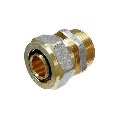 Pipetec Schraubfitting-Übergang mit Außengewinde - 26 x 3,0 mm - 3/4'' für Alu-Mehrschicht-Verbundrohr Pipetec Schraubfitting-Übergang mit Außengewinde - 26 x 3,0 mm - 3/4'' für Alu-Mehrschicht-Verbundrohr