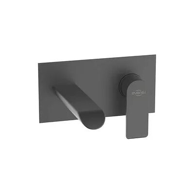 Evenes Wand-Waschtischmischer Malvinas mit Wandeinbaukörper, mit Pop-Up Ablauf, Graphite - 93 224 53 Evenes Wand-Waschtischmischer Malvinas mit Wandeinbaukörper, mit Pop-Up Ablauf, Graphite - 93 224 53