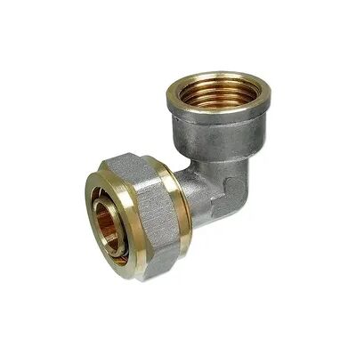 Pipetec Schraubfitting-Übergangswinkel mit Innengewinde - 26 x 3,0 mm - 1'' für Alu-Mehrschicht-Verbundrohr Pipetec Schraubfitting-Übergangswinkel mit Innengewinde - 26 x 3,0 mm - 1'' für Alu-Mehrschicht-Verbundrohr