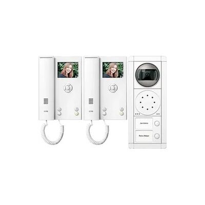 Türsprechanlage Ritto Portier Video-Anlage für zwei Wohneinheiten - weiß/weiß Türsprechanlage Ritto Portier Video-Anlage für zwei Wohneinheiten - weiß/weiß