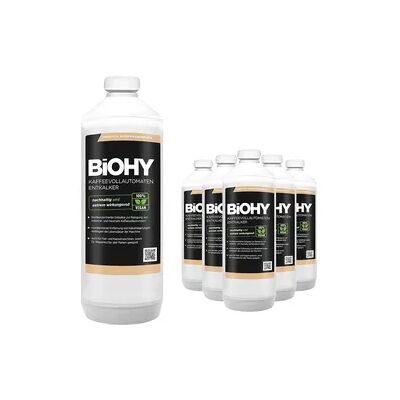 BiOHY Kaffeevollautomaten Entkalker (6x1l Flasche) Ideal zur Entkalkung von allen Kaffeemaschinen Ca. 20 Entkalkungsvorgänge/Flasche BiOHY Kaffeevollautomaten Entkalker (6x1l Flasche) Ideal zur Entkalkung von allen Kaffeemaschinen Ca. 20 Entkalkungsvorgänge/Flasche