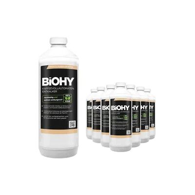 BiOHY Kaffeevollautomaten Entkalker (9x1l Flasche) Ideal zur Entkalkung von allen Kaffeemaschinen Ca. 20 Entkalkungsvorgänge/Flasche BiOHY Kaffeevollautomaten Entkalker (9x1l Flasche) Ideal zur Entkalkung von allen Kaffeemaschinen Ca. 20 Entkalkungsvorgänge/Flasche