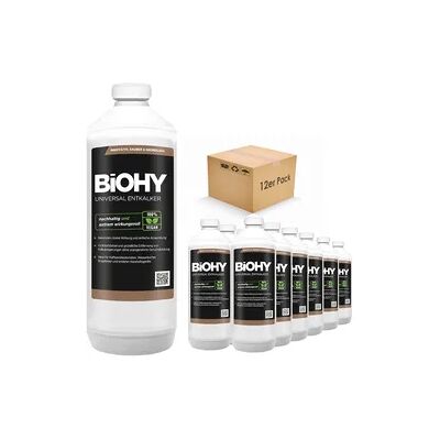 BiOHY Universal Entkalker (12x1l Flasche) Konzentrat für 20 Entkalkungsvorgänge pro Flasche Kompatibel mit allen Kaffeevollautomaten BiOHY Universal Entkalker (12x1l Flasche) Konzentrat für 20 Entkalkungsvorgänge pro Flasche Kompatibel mit allen Kaffeevollautomaten
