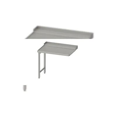 Stalgast Edelstahl Ablauftisch, Korbführung mit Gefälle, auf zwei Beinen 1200x750x880 mm, Anbauseite links, mit Aufkantung, verschweißt Stalgast Edelstahl Ablauftisch, Korbführung mit Gefälle, auf zwei Beinen 1200x750x880 mm, Anbauseite links, mit Aufkantung, verschweißt