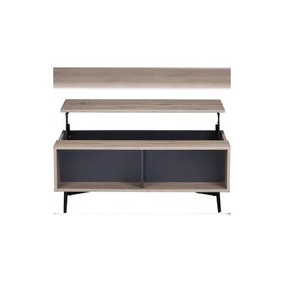 SIT Möbel Couchtisch mit höhenverstellbarer Deckplatte L 58 x B 100 x 39 cm anthtazit/natur 11780-95 Serie MAILBOX SIT Möbel Couchtisch mit höhenverstellbarer Deckplatte L 58 x B 100 x 39 cm anthtazit/natur 11780-95 Serie MAILBOX