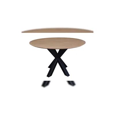 SIT Möbel Esstisch rund Ø 120 cm Sungkaiholz natur Metallgestell schwarz B 120 x T 120 x H 75 cm 09615-01 Serie SCANDI BLONDE SIT Möbel Esstisch rund Ø 120 cm Sungkaiholz natur Metallgestell schwarz B 120 x T 120 x H 75 cm 09615-01 Serie SCANDI BLONDE