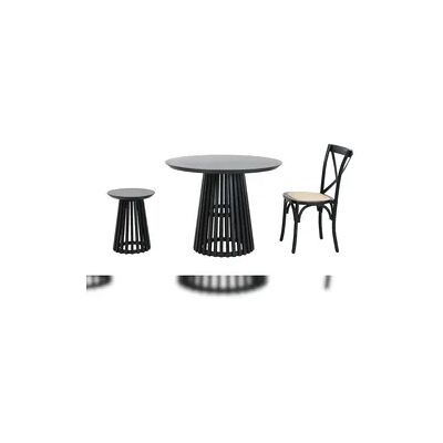 SIT Möbel Beistelltisch Ø 40 cm klar lackiert rund Hevea & Holz-Furnier schwarz B 40 x T 40 x H 50 cm 07107-90 Serie BEISTELLTISCH SIT Möbel Beistelltisch Ø 40 cm klar lackiert rund Hevea & Holz-Furnier schwarz B 40 x T 40 x H 50 cm 07107-90 Serie BEISTELLTISCH