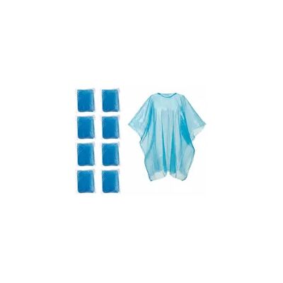 Relaxdays Regenponcho Einweg, 10er Set, Einmal Regencape mit Kapuze, für Erwachsene, Notfallponcho Damen & Herren, blau Relaxdays Regenponcho Einweg, 10er Set, Einmal Regencape mit Kapuze, für Erwachsene, Notfallponcho Damen & Herren, blau