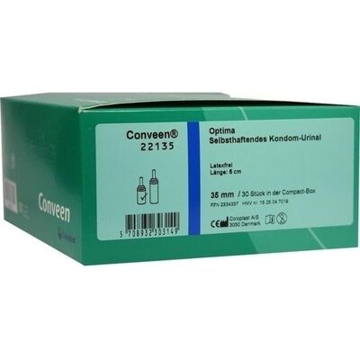 Coloplast GmbH CONVEEN Optima Kondom Urinal 5 cm 35 mm 22135 30 St. Coloplast GmbH CONVEEN Optima Kondom Urinal 5 cm 35 mm 22135 30 St.