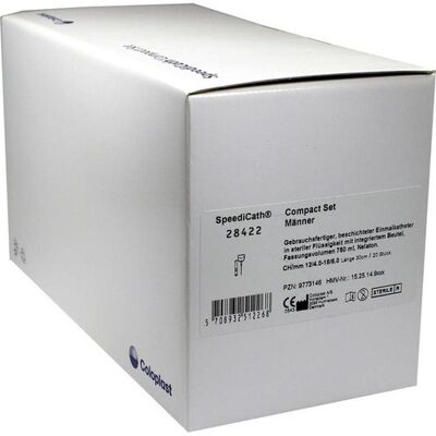 Coloplast GmbH SPEEDICATH Compact Set Nelaton Mann Ch 12 20 St. Coloplast GmbH SPEEDICATH Compact Set Nelaton Mann Ch 12 20 St.