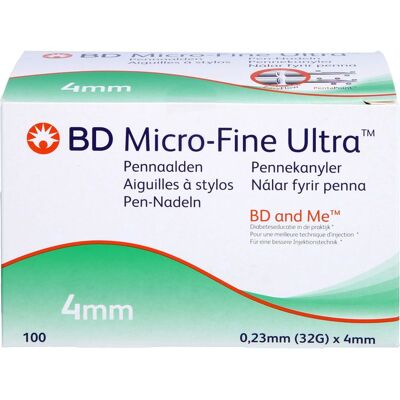 BD MICRO FINE+ 4 mm Nadeln 0,23x4 mm - Nadel BD MICRO FINE+ 4 mm Nadeln 0,23x4 mm - Nadel
