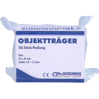 Dr. Junghans Medical GmbH OBJEKTTRÄGER 26x76 mm 50 St. Dr. Junghans Medical GmbH OBJEKTTRÄGER 26x76 mm 50 St.