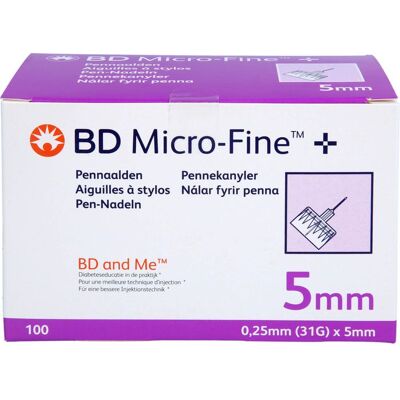 BD - MICRO FINE+ 5 mm 0,25x5mm - 5 mm - 0,25x5mm - Needle BD - MICRO FINE+ 5 mm 0,25x5mm - 5 mm - 0,25x5mm - Needle