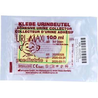 1001 Artikel Medical GmbH URI MAX Klebe-Urinbeutel f.Kinder steril 1 St. 1001 Artikel Medical GmbH URI MAX Klebe-Urinbeutel f.Kinder steril 1 St.