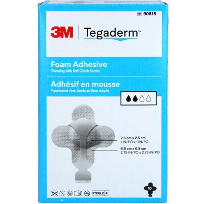 B2B Medical GmbH TEGADERM Foam Adhesive 6,9x6,9 cm kreuzf.90615 10 St. B2B Medical GmbH TEGADERM Foam Adhesive 6,9x6,9 cm kreuzf.90615 10 St.