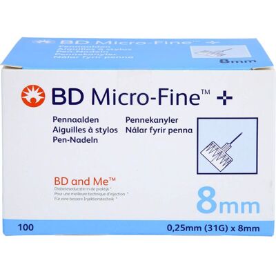 + Prisoma GmbH BD MICRO-FINE+ 8 Pen-Nadeln 0,25x8 mm 100 St. + Prisoma GmbH BD MICRO-FINE+ 8 Pen-Nadeln 0,25x8 mm 100 St.