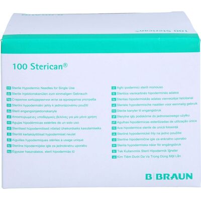 1001 Artikel Medical GmbH STERICAN Kanülen Luer-Lok 0,60x30 mm Gr.14 blau 100 St. 1001 Artikel Medical GmbH STERICAN Kanülen Luer-Lok 0,60x30 mm Gr.14 blau 100 St.