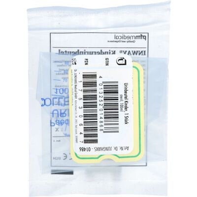 Dr. Junghans Medical GmbH URINBEUTEL steril f.Kinder 100 ml 1 St. Dr. Junghans Medical GmbH URINBEUTEL steril f.Kinder 100 ml 1 St.