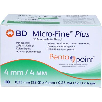 1001 Artikel Medical GmbH BD MICRO-FINE+ 4 Pen-Nadeln 0,23x4 mm 110 St. 1001 Artikel Medical GmbH BD MICRO-FINE+ 4 Pen-Nadeln 0,23x4 mm 110 St.