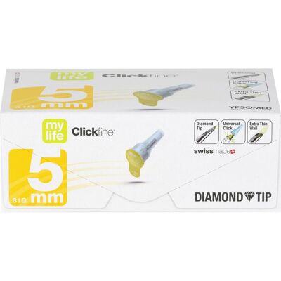 1001 Artikel Medical GmbH MYLIFE Clickfine Pen-Nadeln 31 G 5 mm 100 St. 1001 Artikel Medical GmbH MYLIFE Clickfine Pen-Nadeln 31 G 5 mm 100 St.