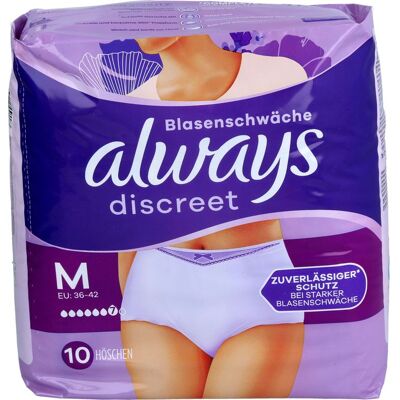 Halajot Einkaufs OHG ALWAYS discreet Inkontinenz Pants plus M 10 St. Halajot Einkaufs OHG ALWAYS discreet Inkontinenz Pants plus M 10 St.