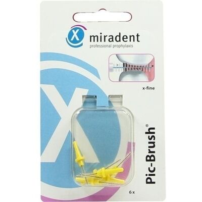 Hager Pharma GmbH MIRADENT Modell PIC-Brush x-fine Gelb - Interdentalbürste Hager Pharma GmbH MIRADENT Modell PIC-Brush x-fine Gelb - Interdentalbürste