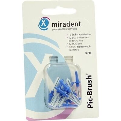Megadent Deflogrip Gerhard Reeg GmbH PIC BRUSH Interdentalb.Ersatzb.3 mm blau 12 St. Megadent Deflogrip Gerhard Reeg GmbH PIC BRUSH Interdentalb.Ersatzb.3 mm blau 12 St.