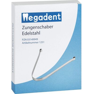 Megadent Deflogrip Gerhard Reeg GmbH ZUNGENSCHABER Edelstahl rostfrei 1 St. Megadent Deflogrip Gerhard Reeg GmbH ZUNGENSCHABER Edelstahl rostfrei 1 St.
