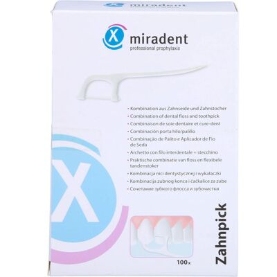 Megadent Deflogrip Gerhard Reeg GmbH ZAHN PICK Zahnseidenstick 100 St. Megadent Deflogrip Gerhard Reeg GmbH ZAHN PICK Zahnseidenstick 100 St.