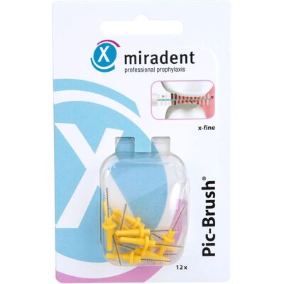 Megadent Deflogrip Gerhard Reeg GmbH PIC BRUSH Interdentalb.Ersatzb.1,8 mm gelb 12 St. Megadent Deflogrip Gerhard Reeg GmbH PIC BRUSH Interdentalb.Ersatzb.1,8 mm gelb 12 St.