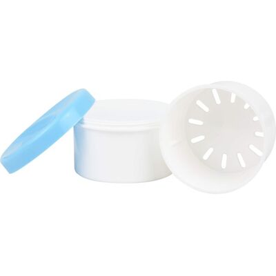 Megadent Deflogrip Gerhard Reeg GmbH PROTHESENDOSE m.Sieb 3teilig weiß rund 1 St. Megadent Deflogrip Gerhard Reeg GmbH PROTHESENDOSE m.Sieb 3teilig weiß rund 1 St.
