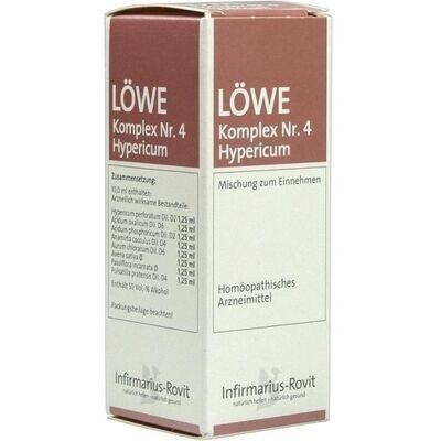 Infirmarius GmbH LÖWE KOMPLEX Nr.4 Hypericum Tropfen 50 ml Infirmarius GmbH LÖWE KOMPLEX Nr.4 Hypericum Tropfen 50 ml